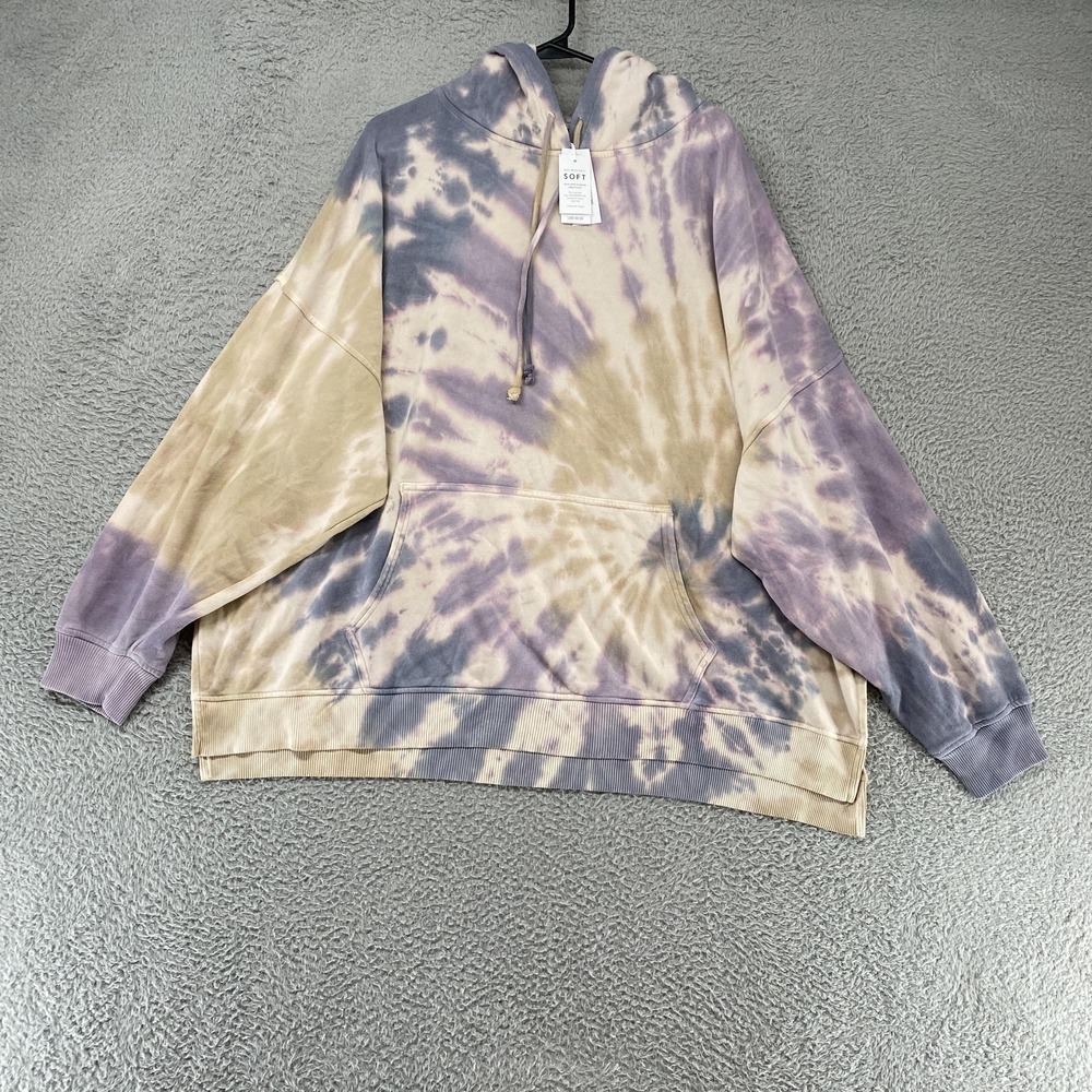 American Eagle Hoodie Womens XXL Tie Dye Ahh-Mazingly Soft Fleece Oversized